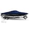 Eevelle Boat Cover FISH & SKI Walk Thru Windshield, Outboard Fits 20ft 6in L up to 96in W Navy SCVNWT2096B-NVY - alternate 1
